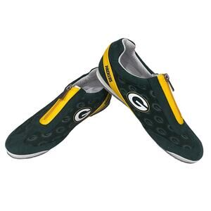 NFL Official 2020 Green Bay Packers Zipper Canvas Sneakers Women's Size 10